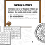Turkeys: Blackline Thanksgiving Math and Literacy Centers
