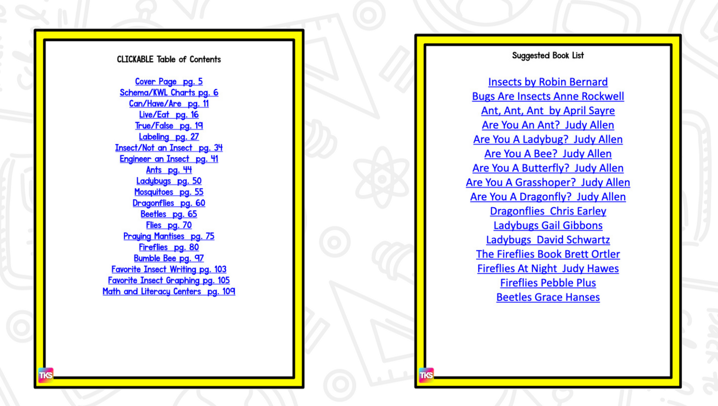 Insects: A Research and Writing Project PLUS Centers!