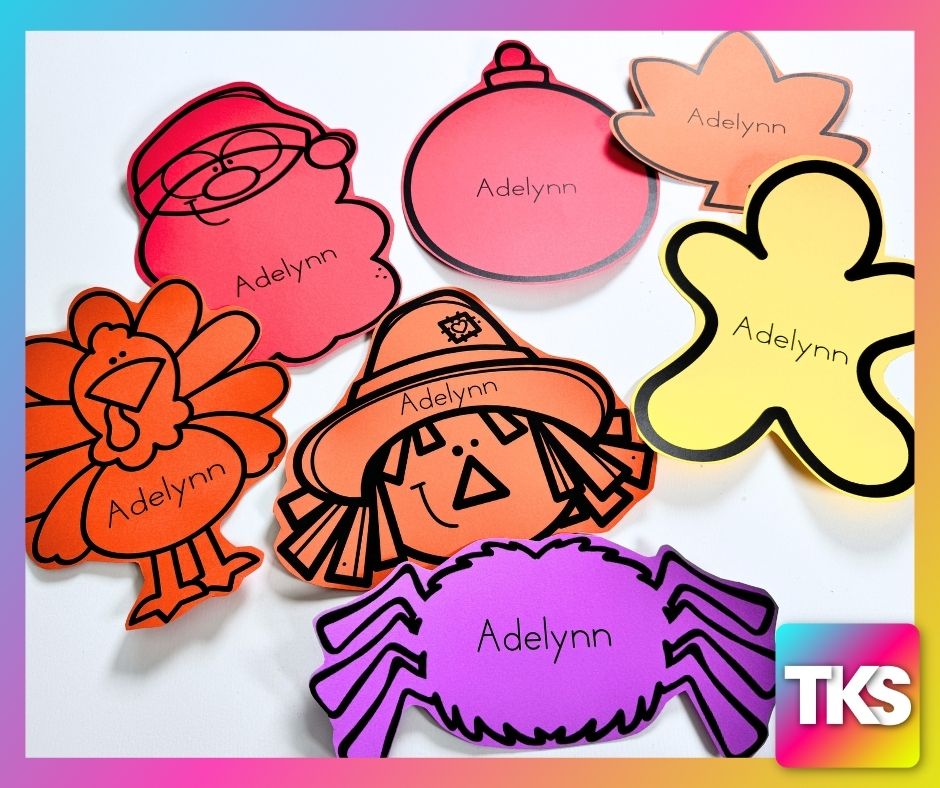 Name Decorating Activity Editable Classroom Names Decor Templates – The Kindergarten ...