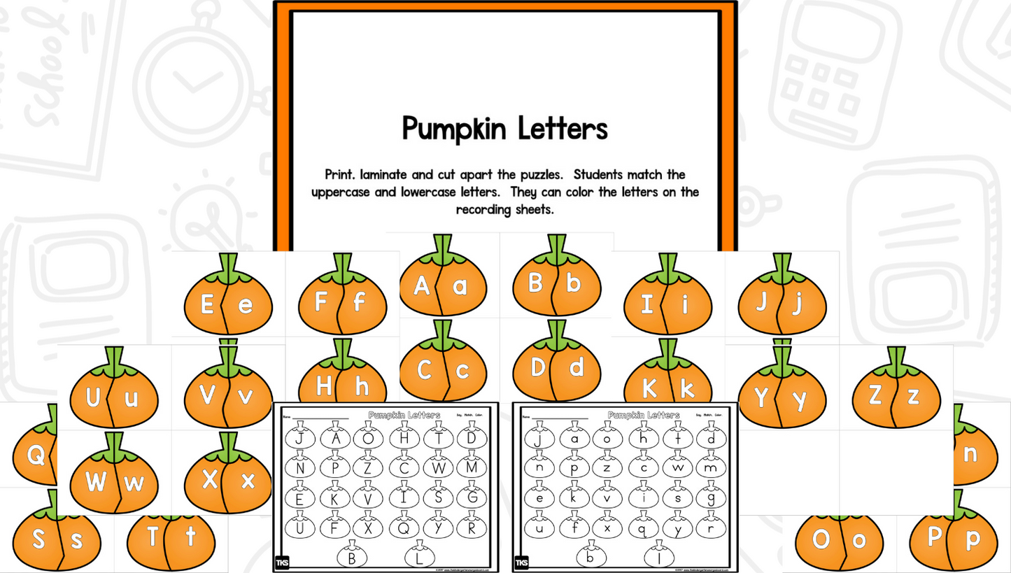 Pumpkin Learning: Letters, Sounds, Numbers, and Counting