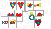 Build It Up! February Pattern Block and Counting Cube Mats