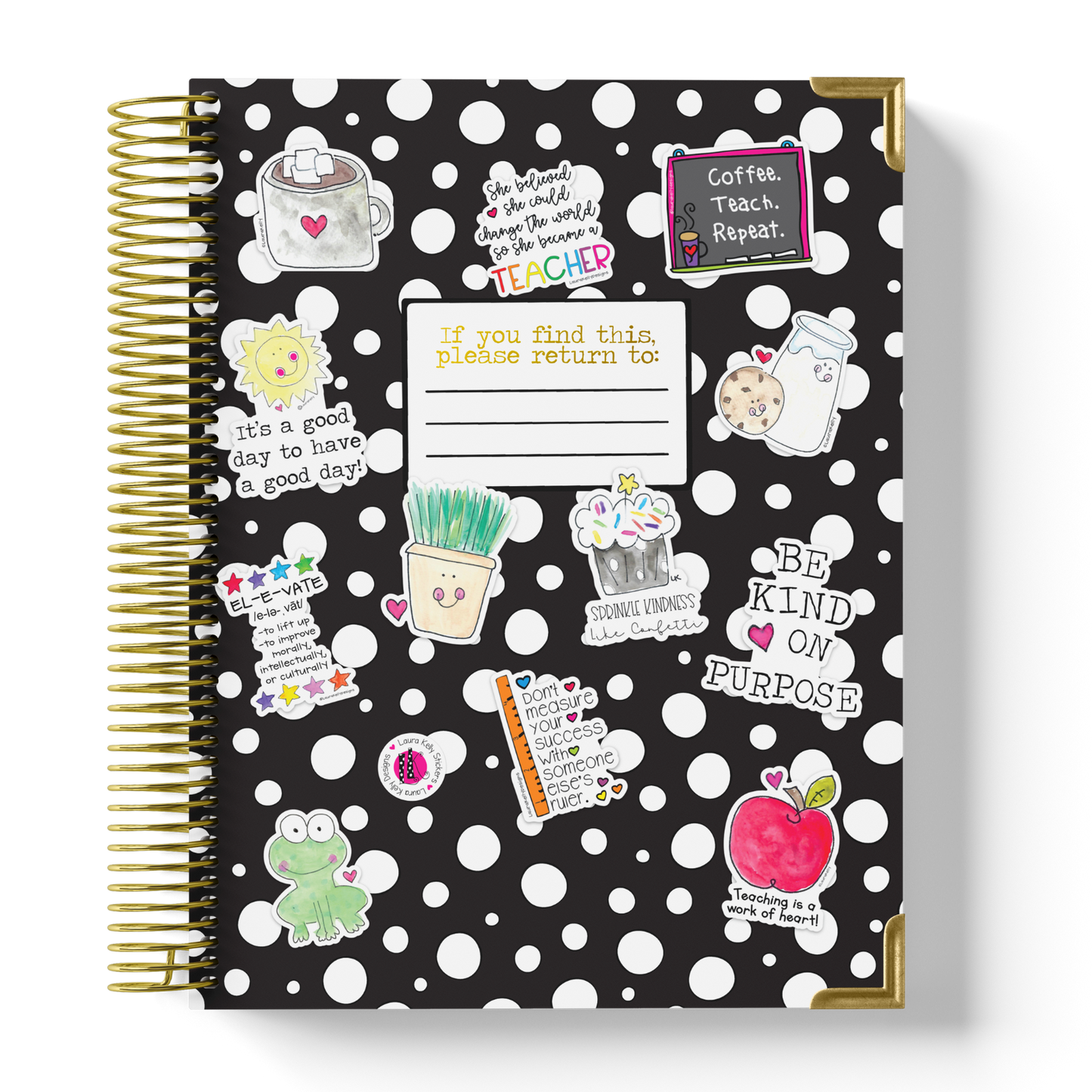 2024 - 2025 Stickerpalooza By Laura Kelly Teacher Planner by BERTEAU & Co.