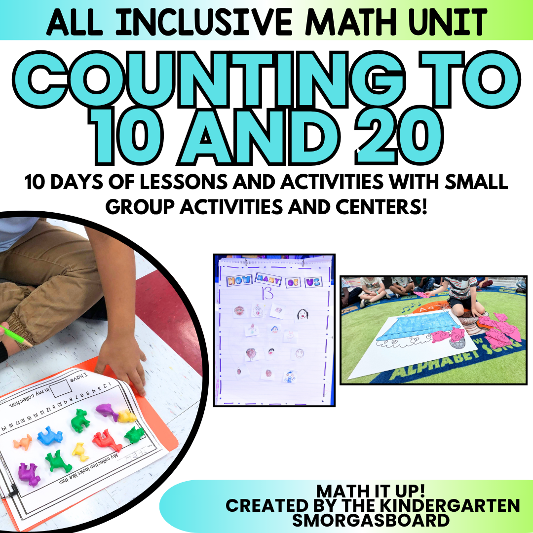 Counting To 10 & 20 Lessons & Activities In Kindergarten: Math Lessons