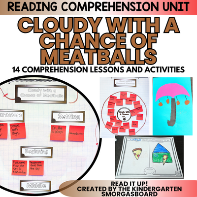 Cloudy with a Chance of Meatballs - Comprehension for Kindergarten