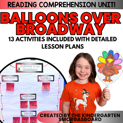 Balloons Over Broadway Activity : Reading Comprehension And Balloon STEM
