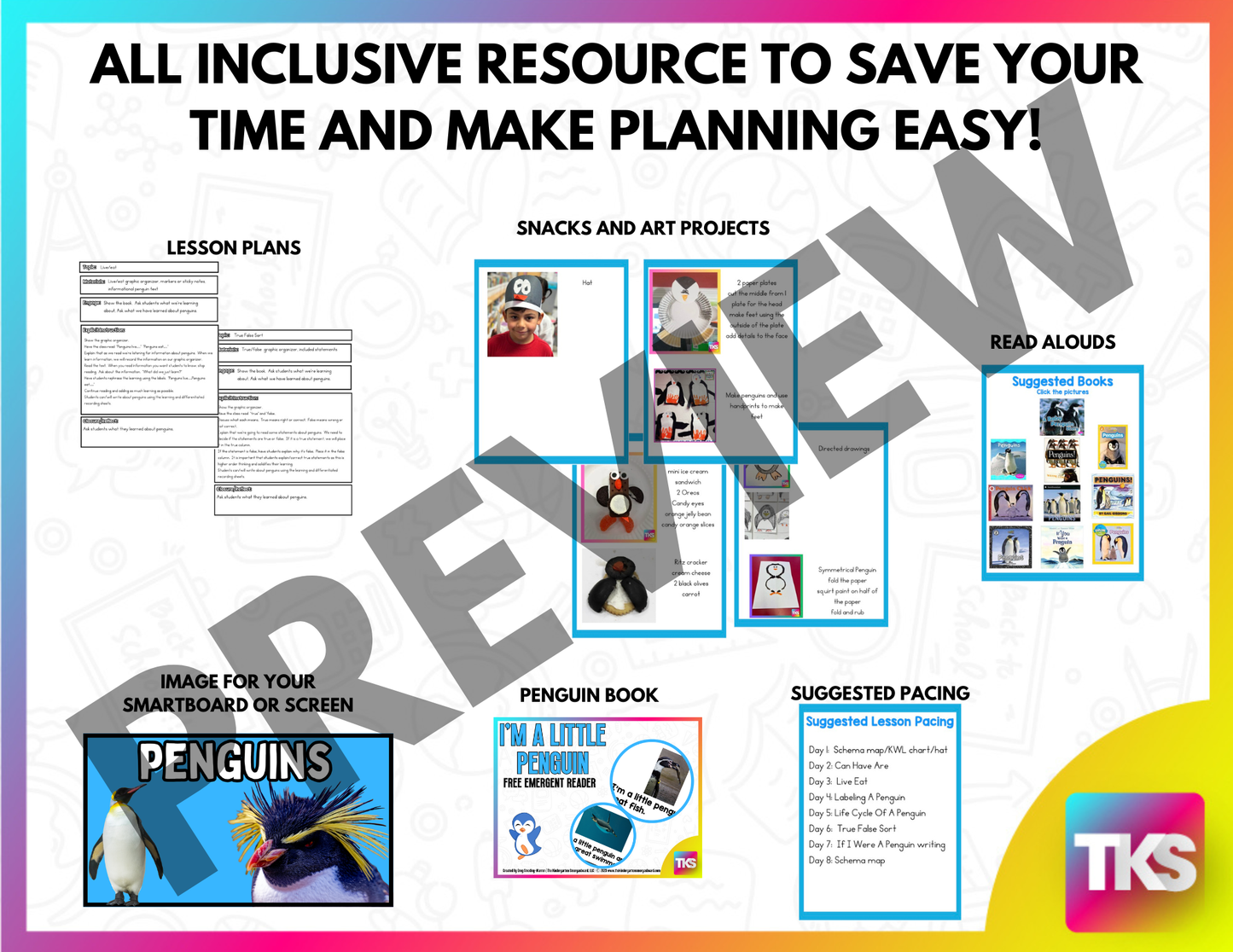 Penguins And Penguin Science Activities for Kindergarten & 1st Grade