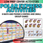 Polar Express Math, Literacy & Phonics Centers for Kindergarten