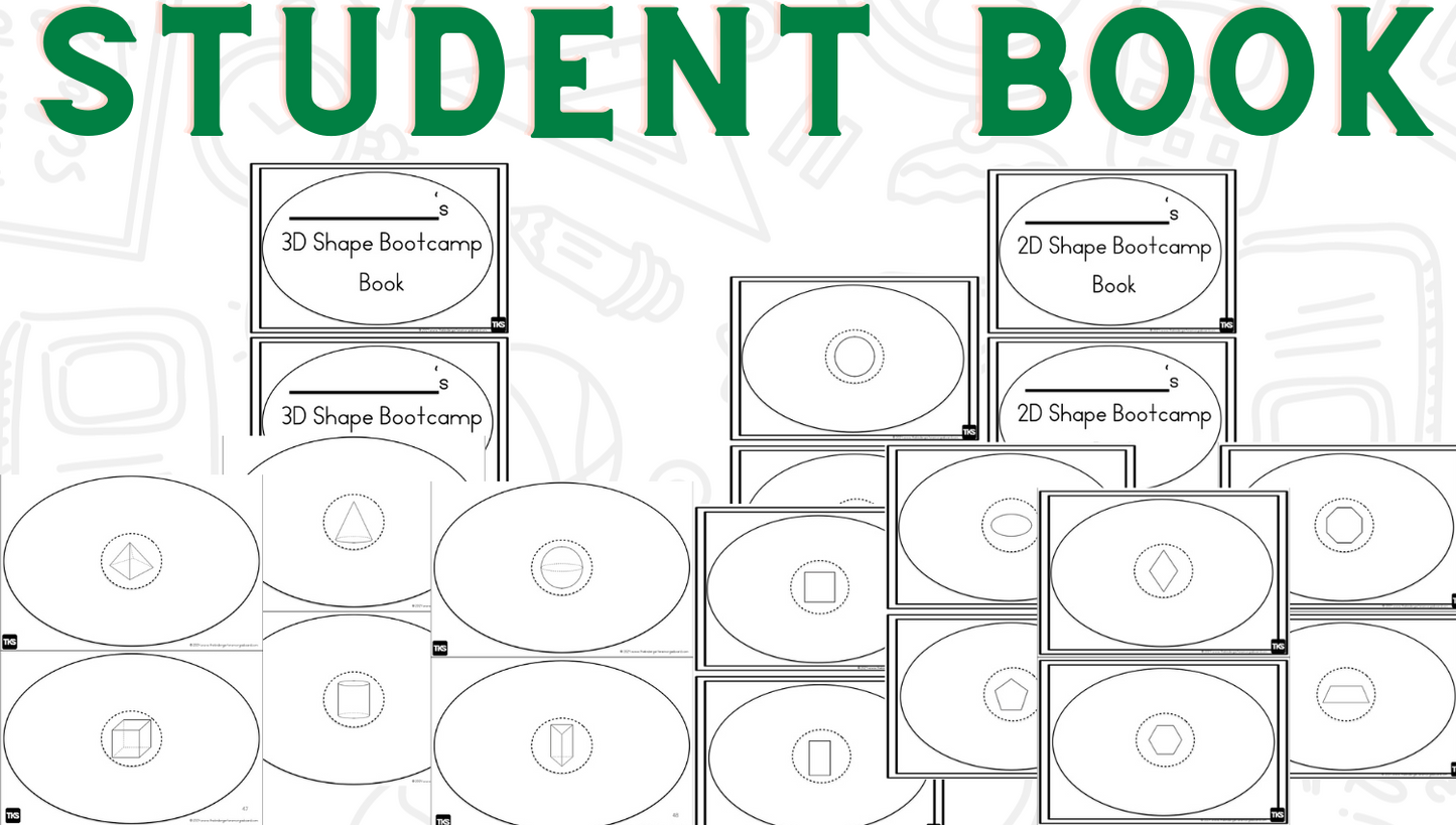 Shapes Bootcamp:  A 2D and 3D Shapes Unit (No Theme)