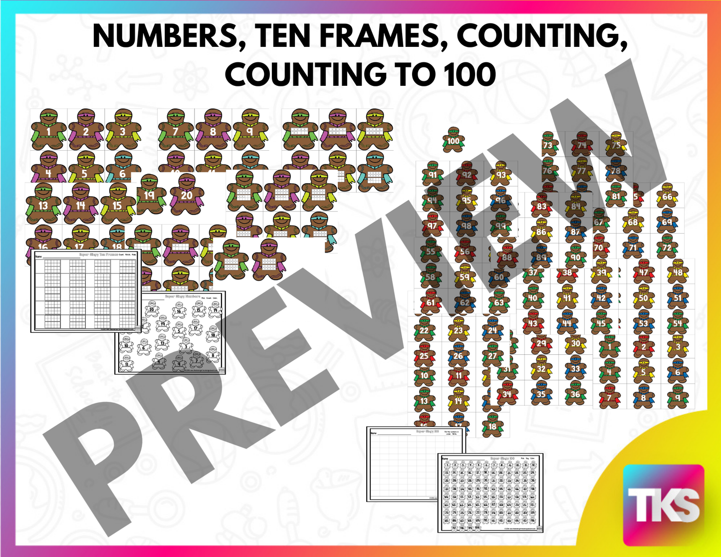 Gingerbread Activities: Gingerbread Superhero Centers