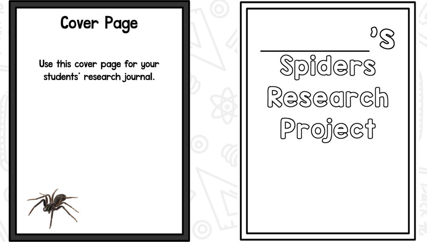 Spiders: A Research and Writing Project PLUS Centers!