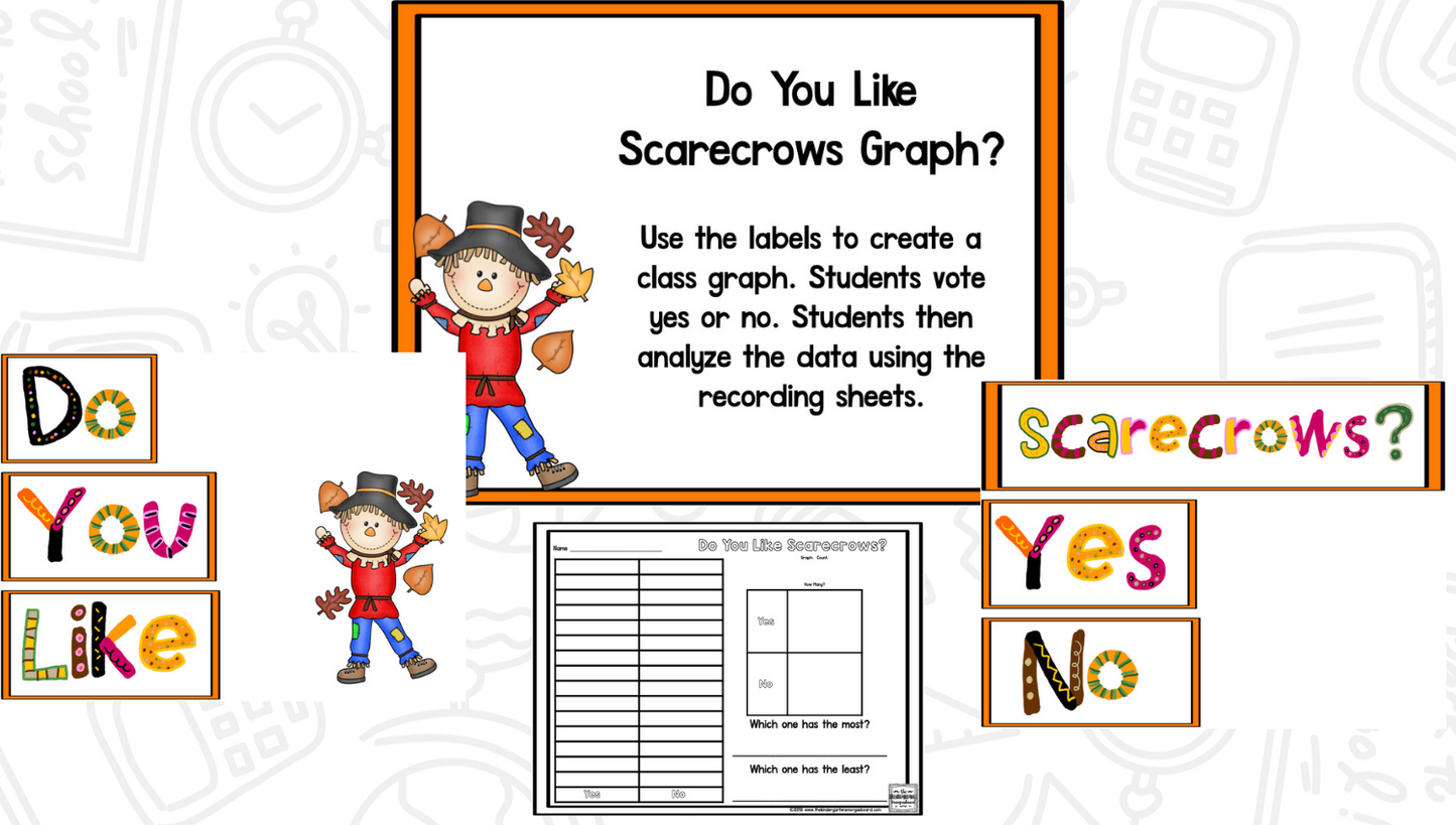 Scarecrow Math, Literacy and Writing Pack