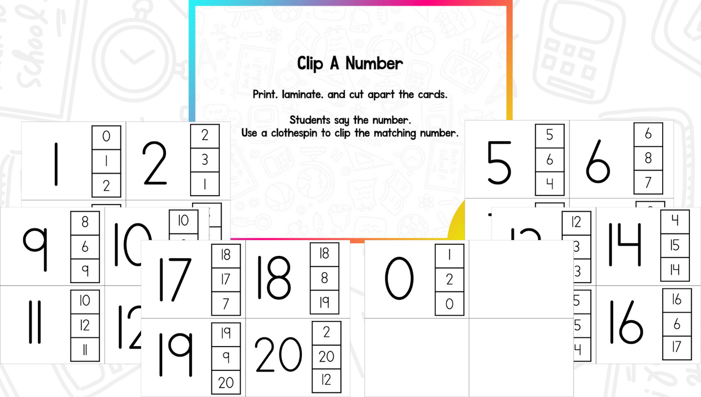 Number Recognition Centers