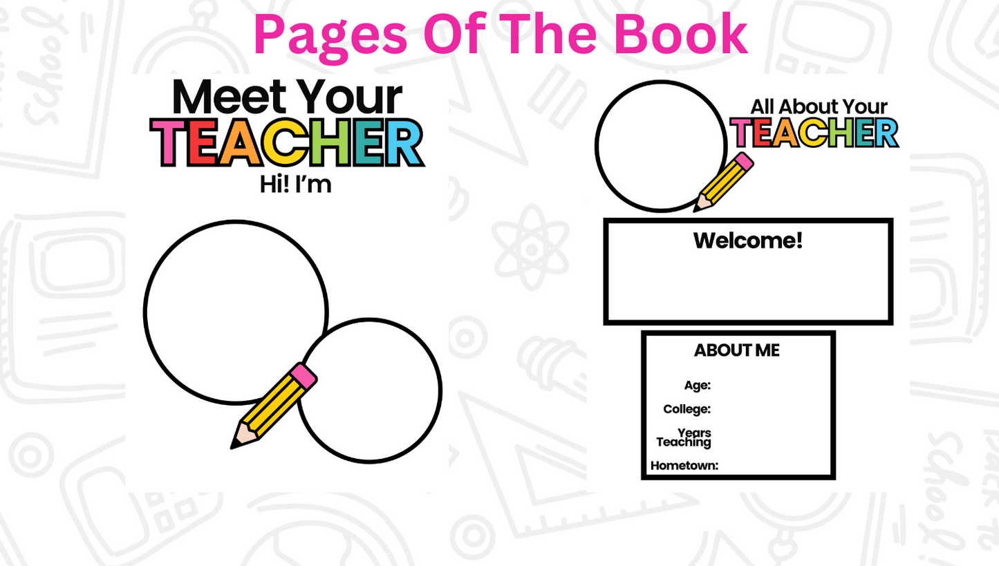 Meet Your Teacher Book