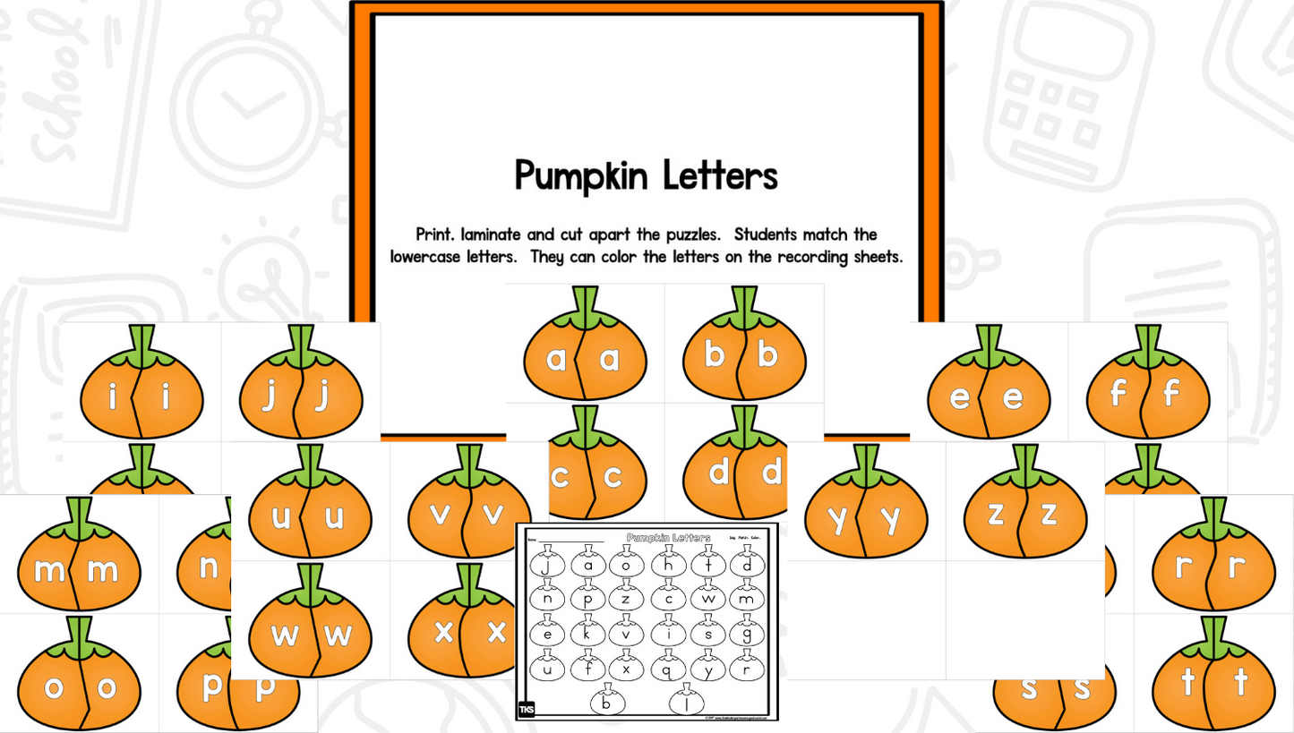 Pumpkin Learning: Letters, Sounds, Numbers, and Counting