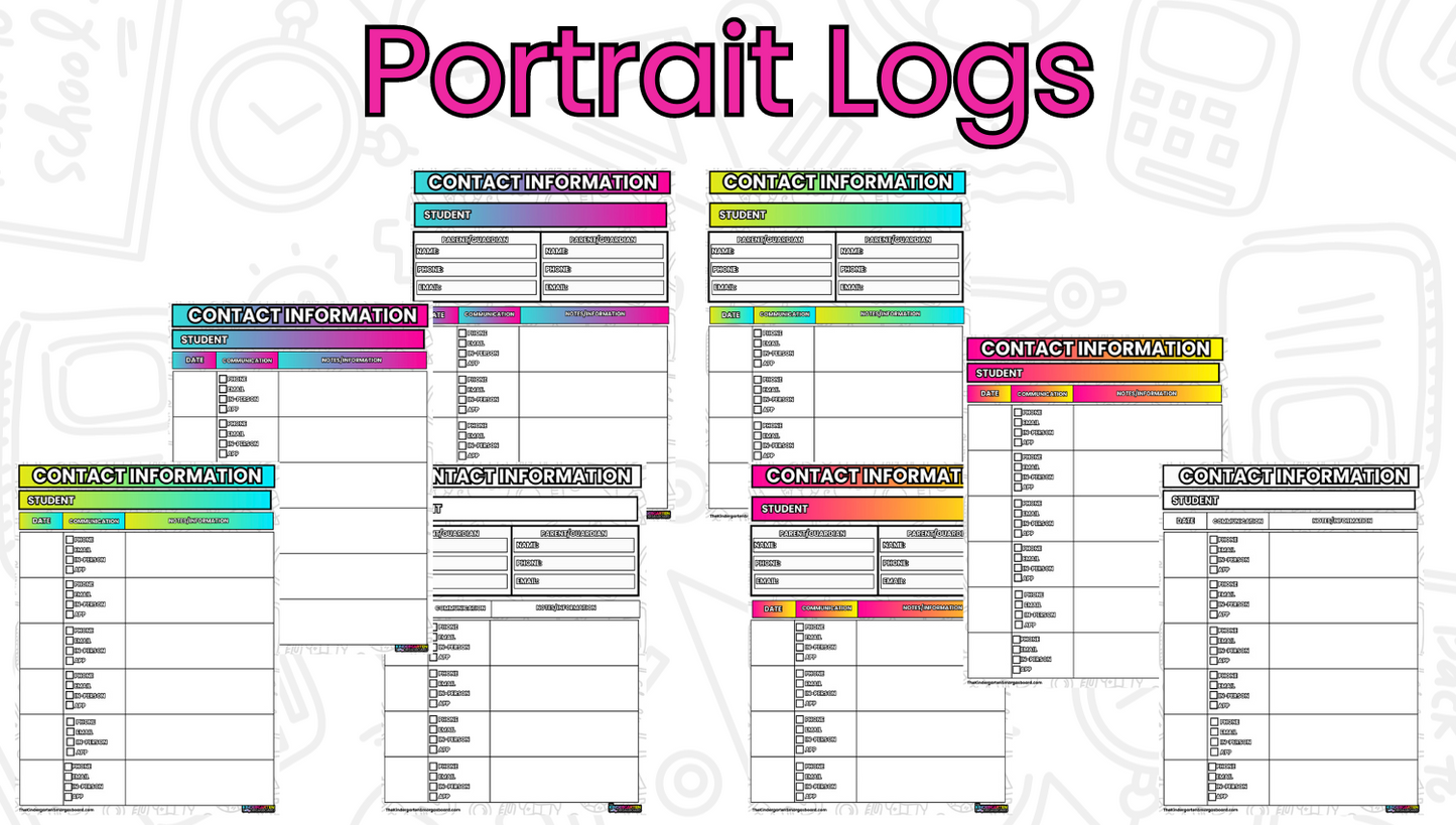 Family Communication Logs - Editable Documentation Forms