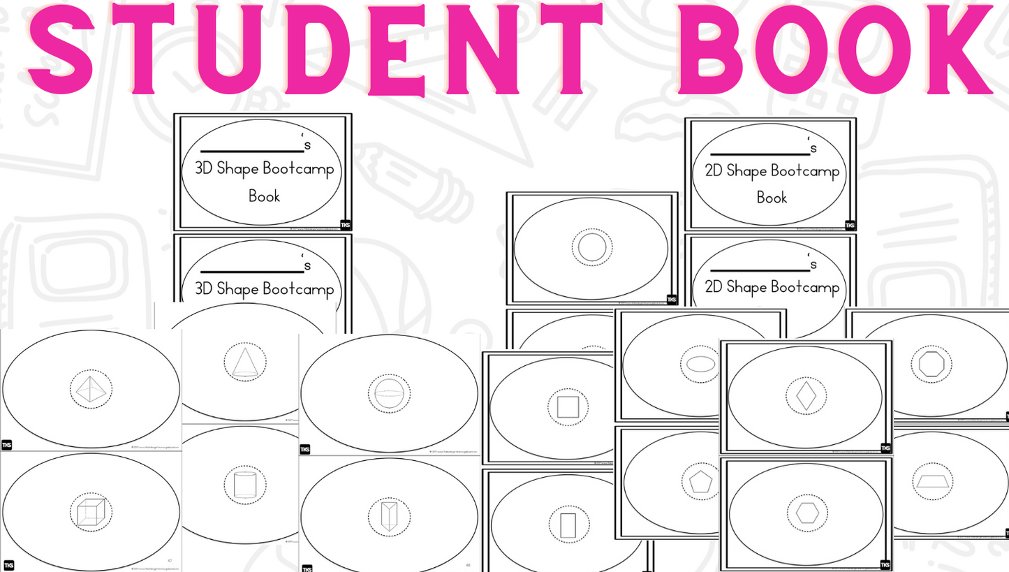 Shapes Bootcamp: A 2D and 3D Shapes Unit (Monster Theme)