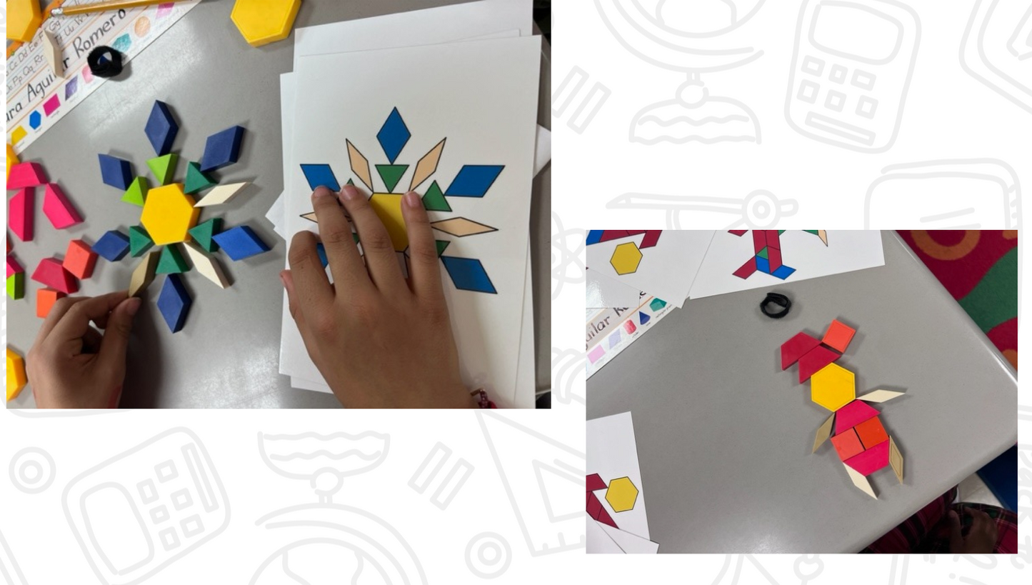 Build It Up! December Pattern Block and Counting Cube Mats