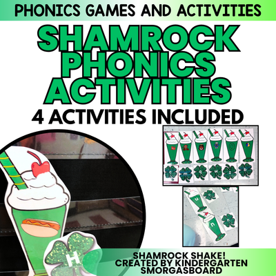St. Patrick's Day Letters and Sounds: Shamrock Activities