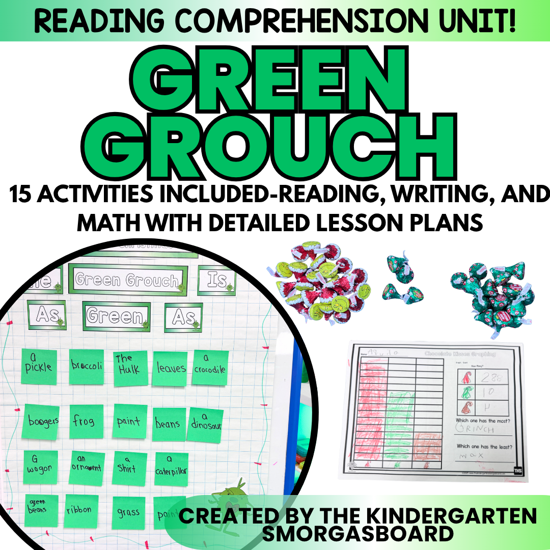 Christmas Reading & Math Unit | Green Grouch Activities