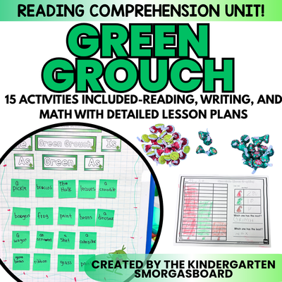 Christmas Reading & Math Unit | Green Grouch Activities