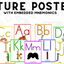 Alphabet Posters with Embedded Mnemonics