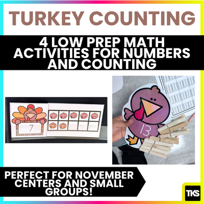 Thanksgiving Math Centers & Counting Activities – Easy Prep & High Engagement
