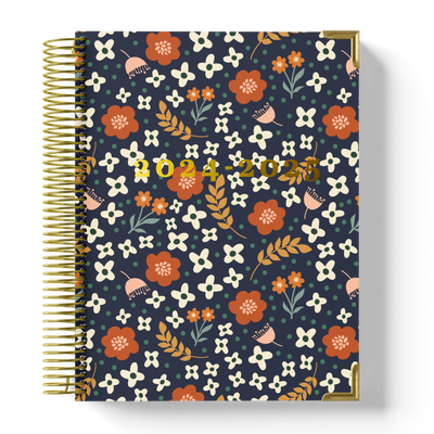 2024 - 2025 Color Me Flower Teacher Planner by BERTEAU & Co.