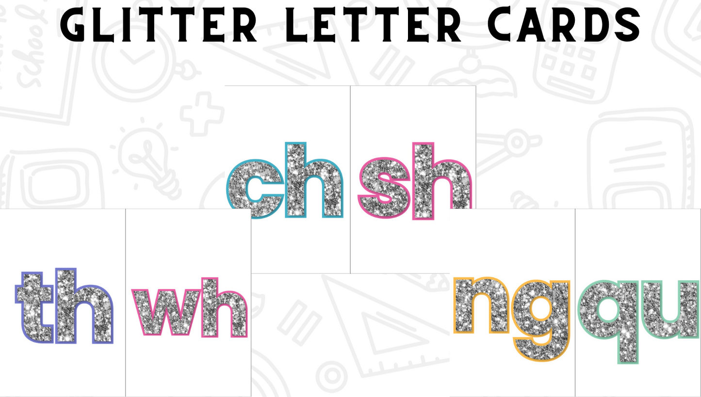 Large Letter Cards for Phonics Lessons