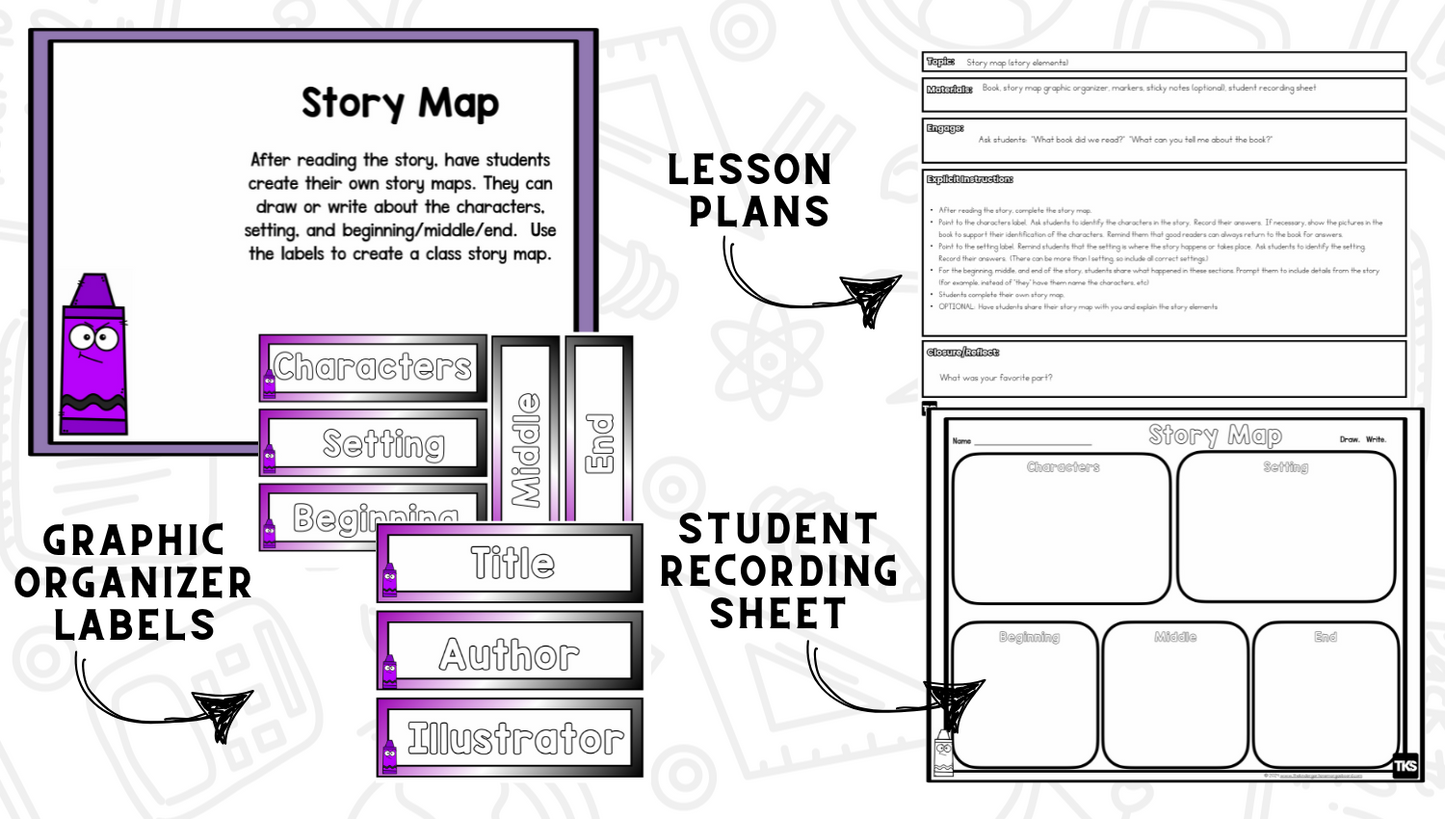 Creepy Crayon Read Aloud Activities | October Comprehension Lessons