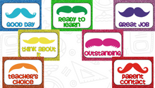 Behavior Calendar and Clip Chart: I Mustache You About Your Behavior