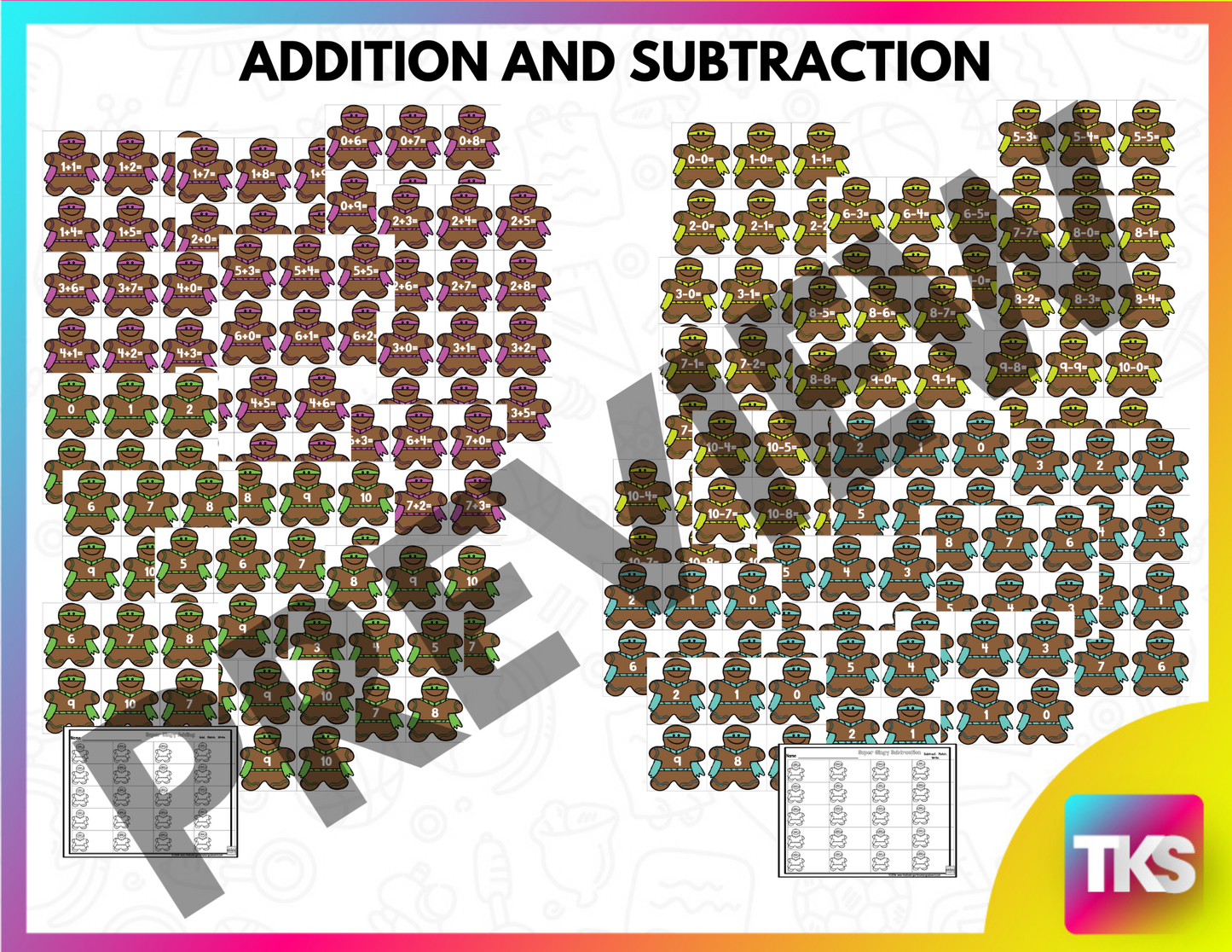 Gingerbread Activities: Gingerbread Superhero Centers