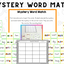 See It! Say It! Spell It! Mystery Words Phonics Activities