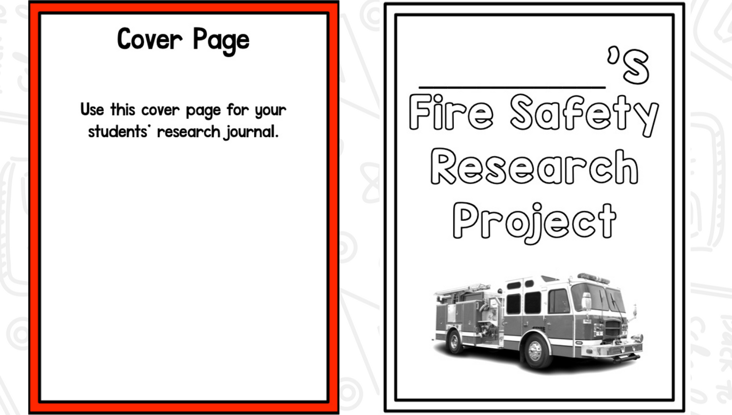 Fire Safety: A Research and Writing Project PLUS Centers!