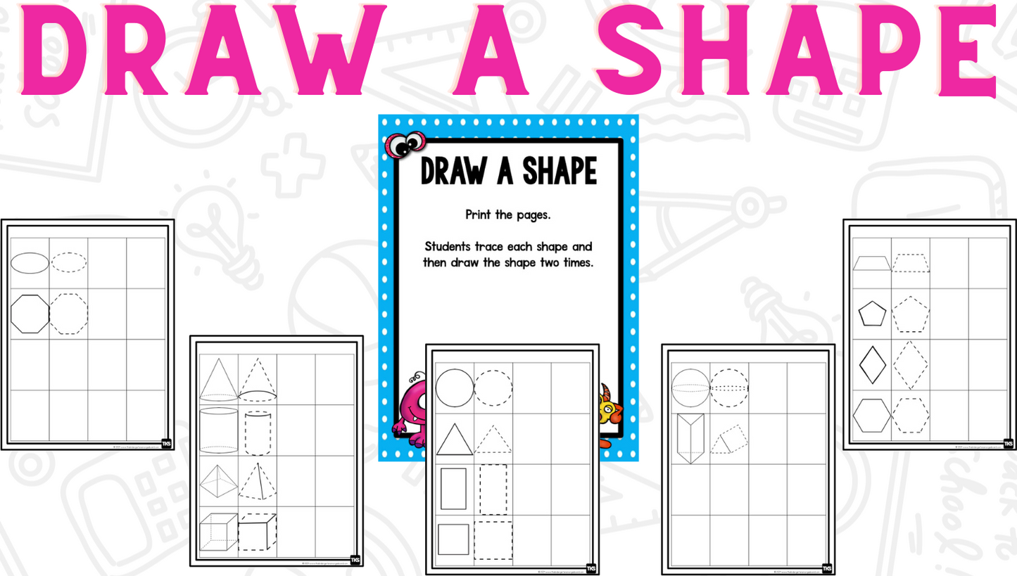 Shapes Bootcamp: A 2D and 3D Shapes Unit (Monster Theme)