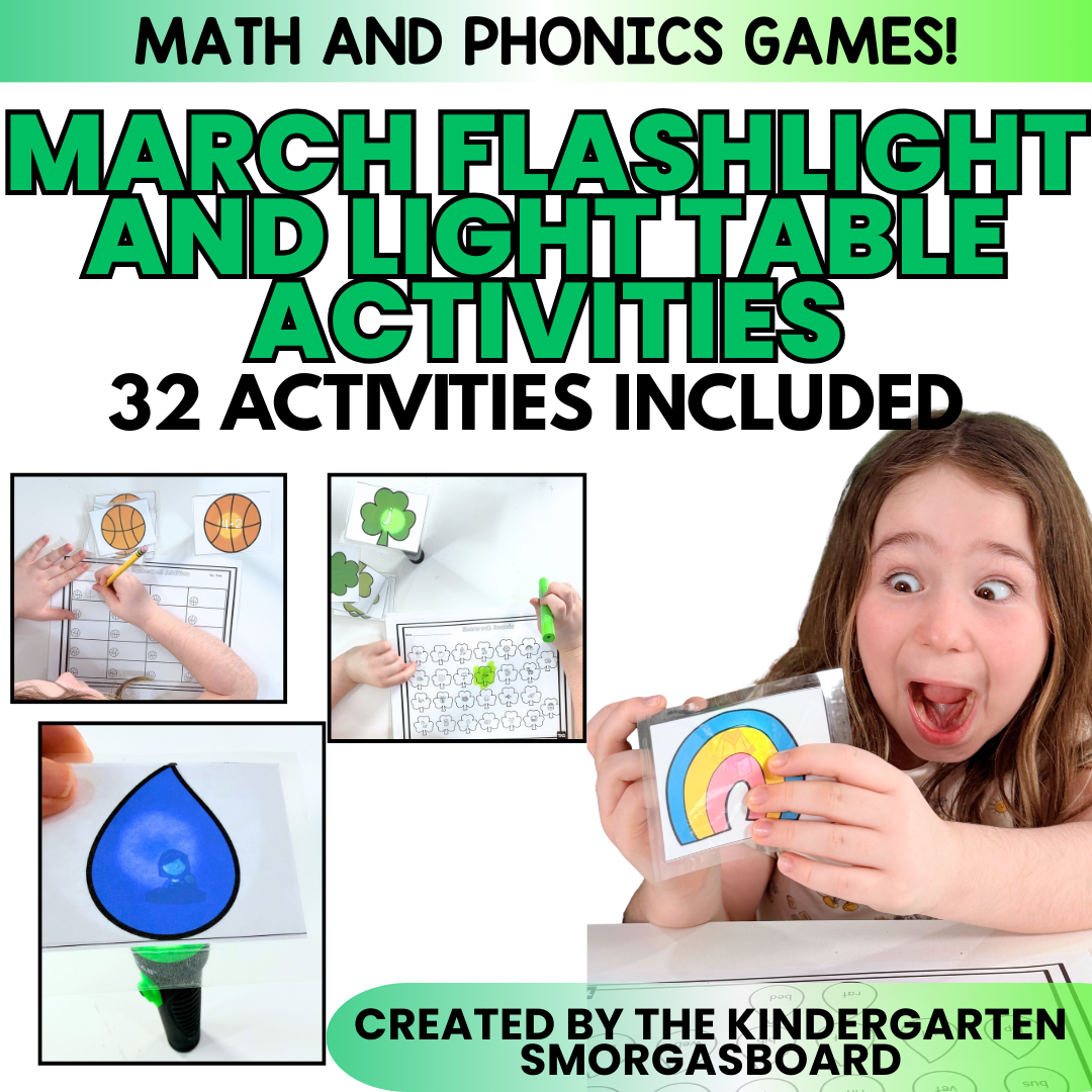 March Flashlight Activities: Light Table Activities For St. Patrick's Day