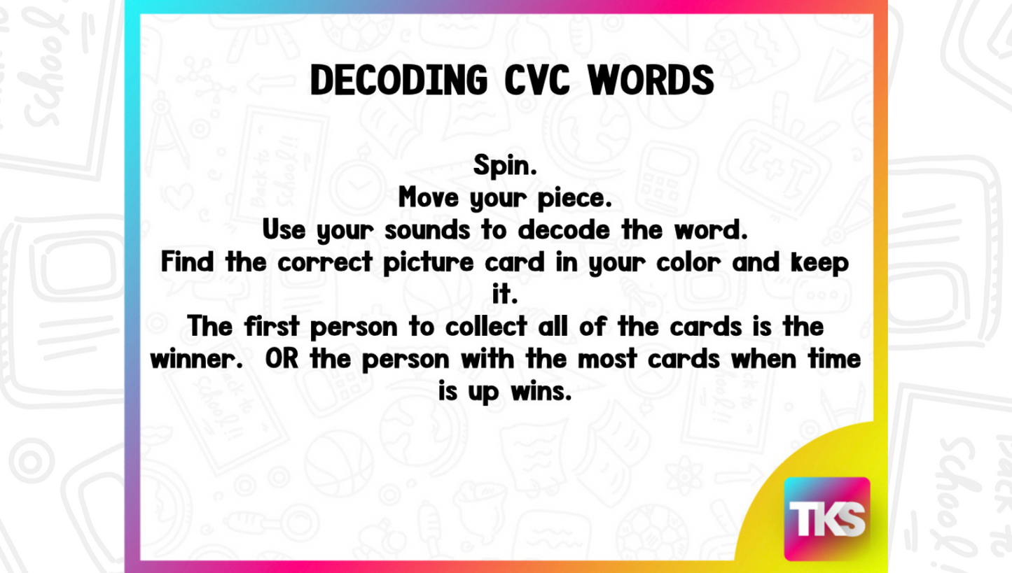 Game It Up! CVC Words