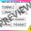 Back to School Coloring Banners | First Day of School Activity |