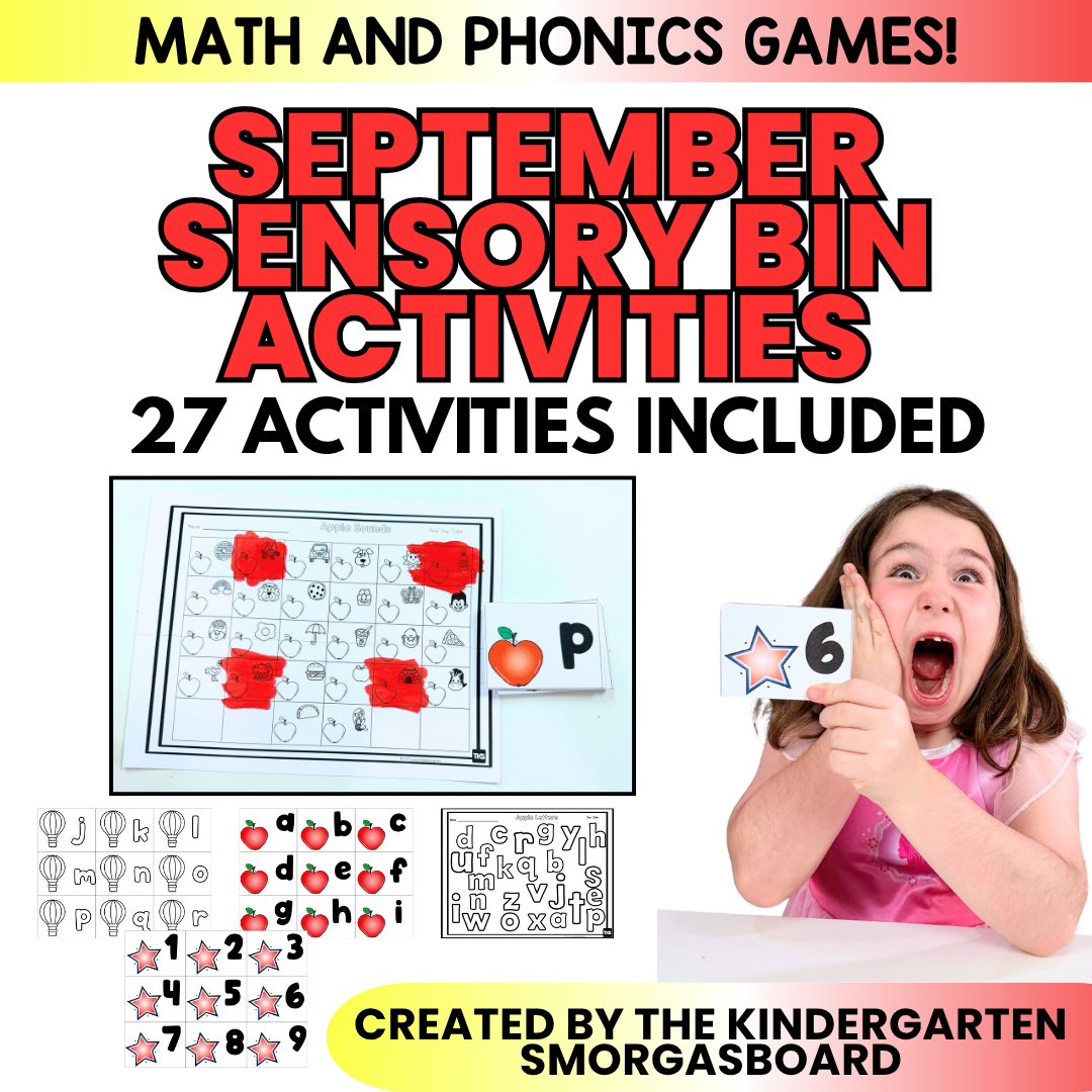 Sensory Bin Activities For The Year! Year Long Bundle! 341 Activities!