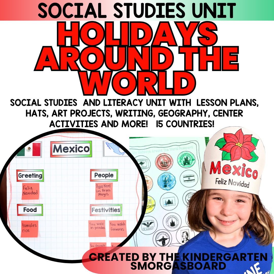 Christmas And Holidays Around the World: An Editable  Research and Writing Project PLUS Centers!