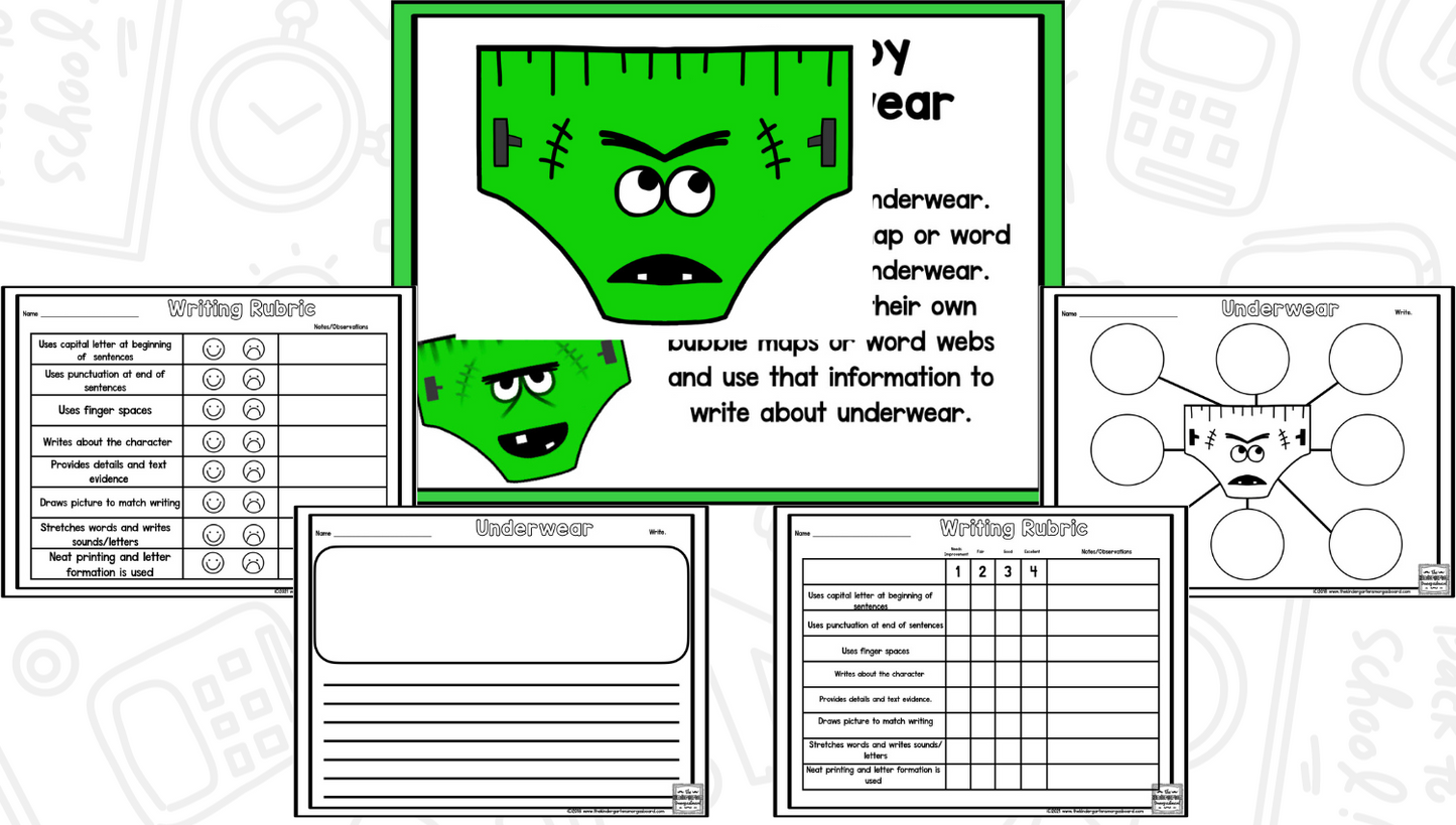 Creepy Pair of Underwear - Reading Comprehension Strategies & Activities