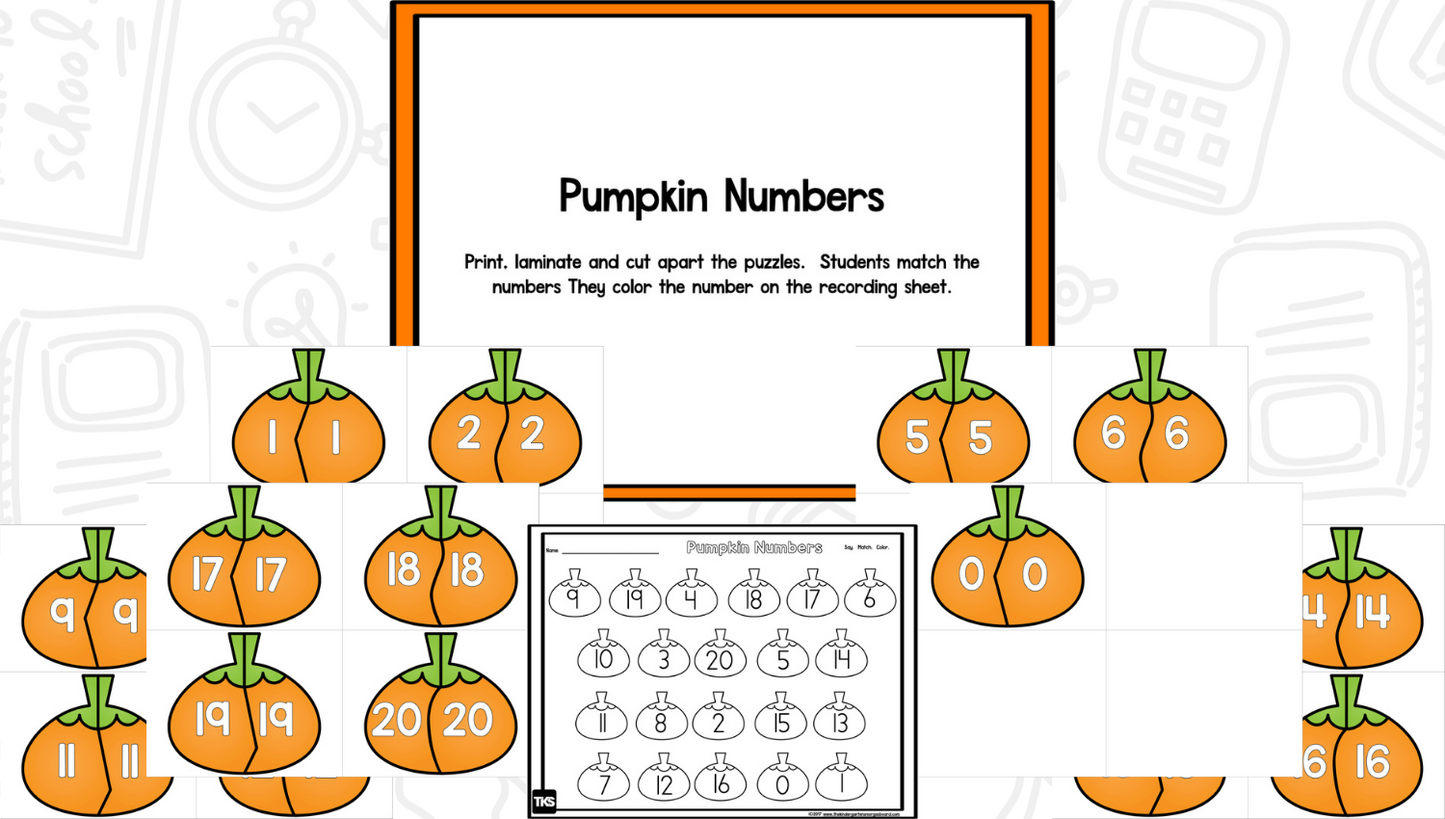 Pumpkin Learning: Letters, Sounds, Numbers, and Counting