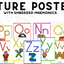 Alphabet Posters with Embedded Mnemonics