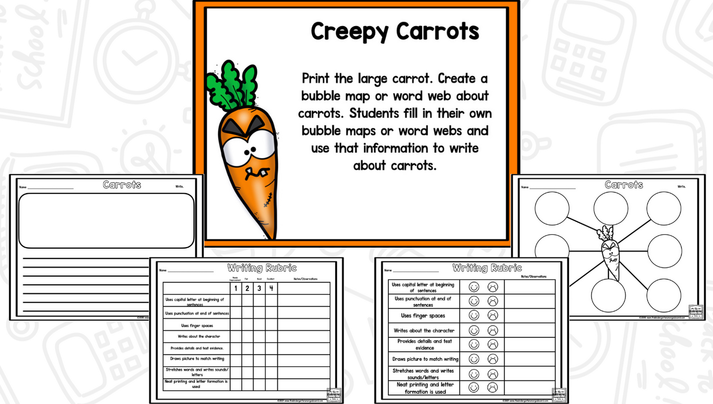 Creepy Carrots - Reading Comprehension Strategies & Activities - Read It Up!