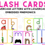 Alphabet Flash Cards with Embedded Mnemonics