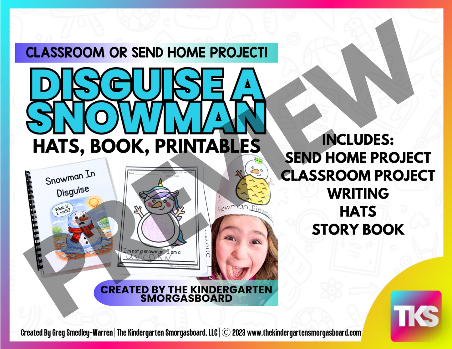 Snowman In Disguise Project With Story Book! Disguise A Snowman Activity!