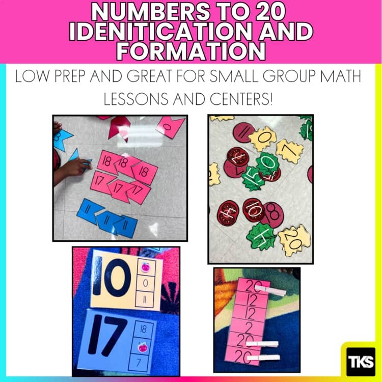 Numbers 1 To 20: Number Recognition Activities and Games