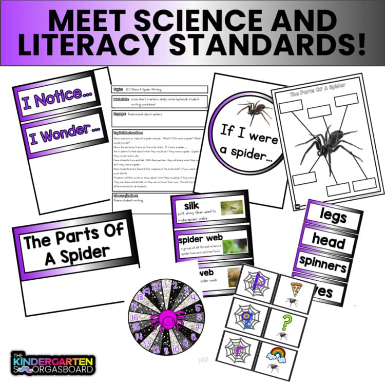All About Spiders: Science Activities for Kindergarten And First Grade