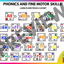 GIANT Letters, Beginning Sounds Floor Puzzles Kindergarten (4 Puzzles)