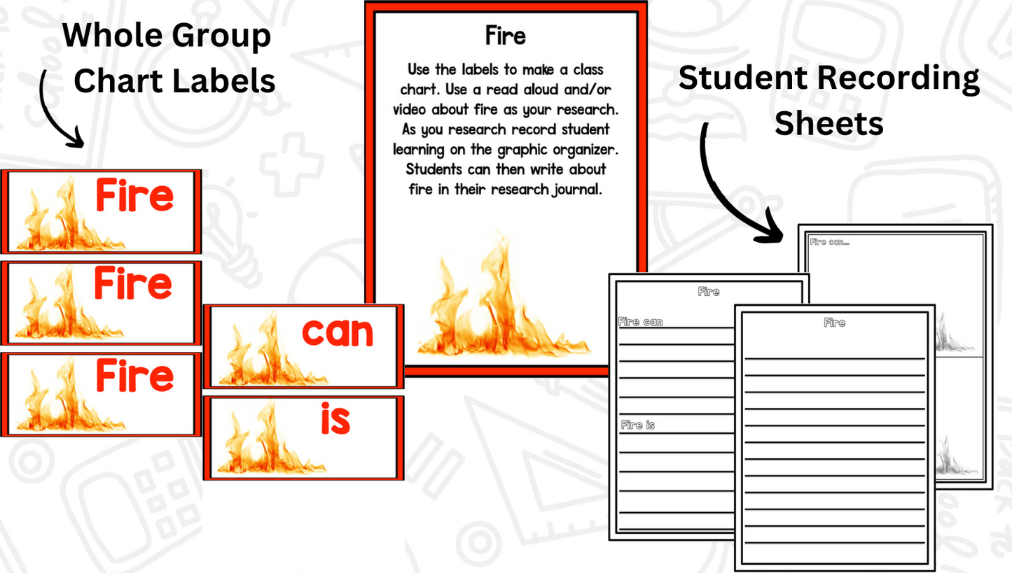 Fire Safety: A Research and Writing Project PLUS Centers!