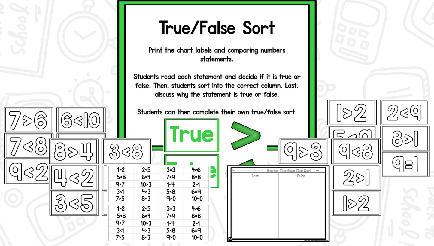 Math It Up! Comparing Numbers (Greater Than/Less Than)